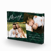 Groen geborsteld speldenfeestdag fotoblokken (Rechts)