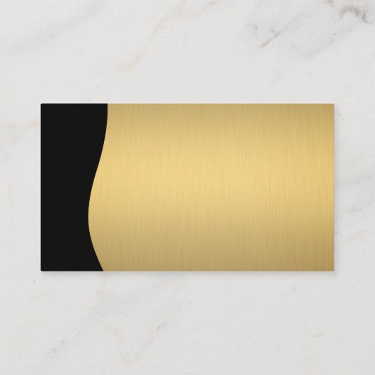 Groen gebouw pictogram / Gouden monogram Visitekaartje (Achterkant)