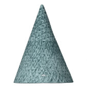 Groen gebreide textuur: trendy achtergrond feesthoedjes (Rechts)