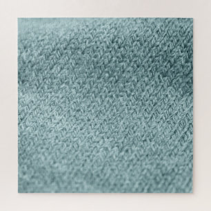 Groen gebreide textuur: trendy achtergrond legpuzzel