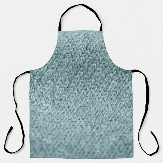 Groen gebreide textuur: trendy achtergrond schort (Voorkant)