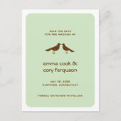 Groen gebruik voor het bewaren van de datum van de aankondigingskaart (Voorkant)