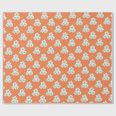 Groen gecentreerd zuivelpapier cadeaupapier (Vlak)