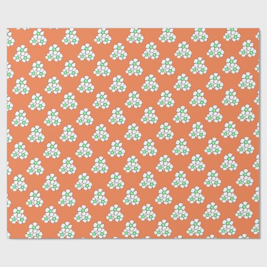 Groen gecentreerd zuivelpapier cadeaupapier (Vlak)