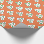 Groen gecentreerd zuivelpapier cadeaupapier (Hoek)