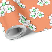 Groen gecentreerd zuivelpapier cadeaupapier (Rol Hoek)