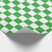 Groen gecontroleerd cadeaupapier (Hoek)