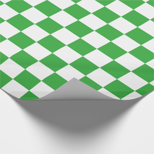 Groen gecontroleerd cadeaupapier (Hoek)