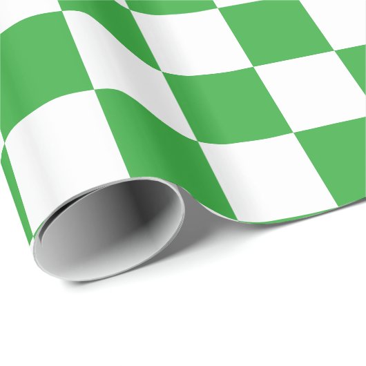 Groen gecontroleerd cadeaupapier (Rol Hoek)