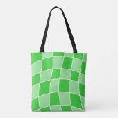 Groen gecontroleerd tote bag (Achterkant)