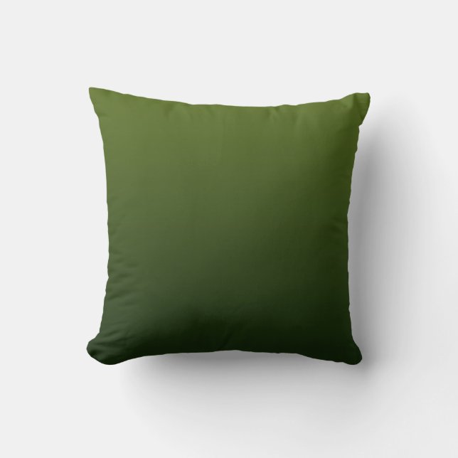 Groen Gedipped Modern Trendy Decor Kussen (Voorkant)