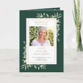 Groen Gedrapeerd Herdenkingsdienst Order Of Servic Programma (Voorkant)