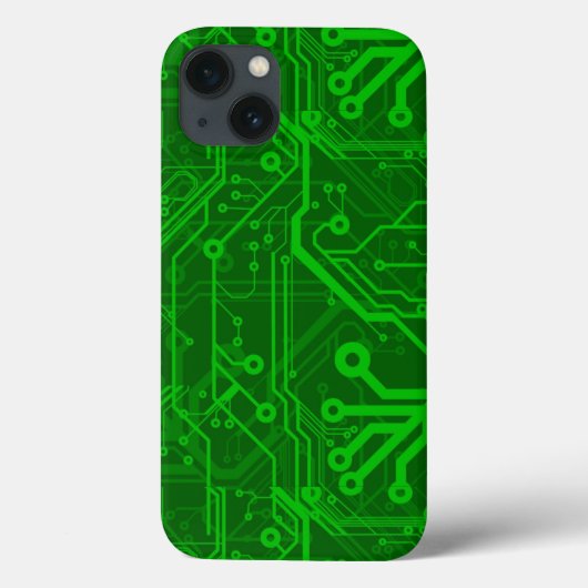 Groen gedrukte circuitbordpatroon Case-Mate iPhone case (Achterkant)