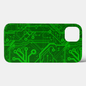 Groen gedrukte circuitbordpatroon Case-Mate iPhone case (Achterkant (horizontaal))