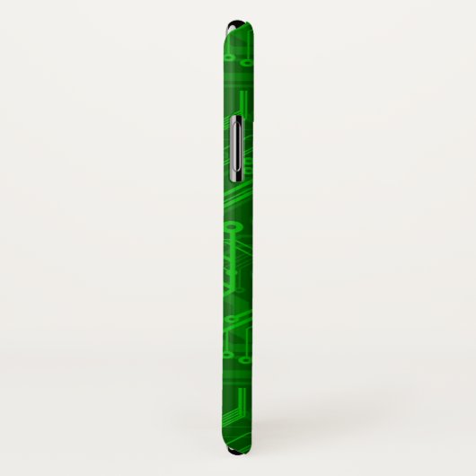 Groen gedrukte circuitbordpatroon Case-Mate iPhone case (Achterkant / rechts)