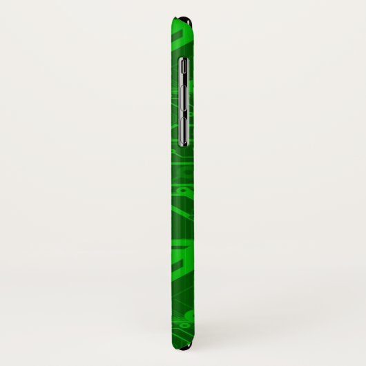 Groen gedrukte circuitbordpatroon Case-Mate iPhone case (Achterkant/links)