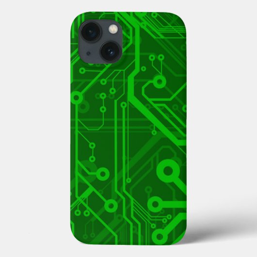 Groen gedrukte circuitbordpatroon Case-Mate iPhone case (Achterkant)