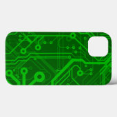 Groen gedrukte circuitbordpatroon Case-Mate iPhone case (Achterkant (horizontaal))