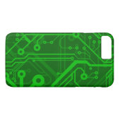 Groen gedrukte circuitbordpatroon Case-Mate iPhone case (Achterkant (Horizontaal))