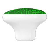 Groen gedrukte circuitbordpatroon keramische knop (Zijkant)