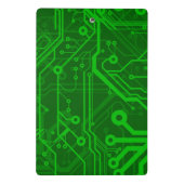 Groen gedrukte circuitbordpatroon mini klembord (Achterkant)