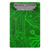 Groen gedrukte circuitbordpatroon mini klembord (Voorkant)
