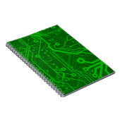 Groen gedrukte circuitbordpatroon notitieboek (Rechterzijde)