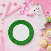 Groen gedrukte circuitbordpatroon papieren bordje (Feest)