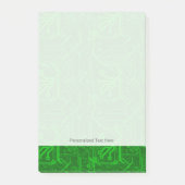 Groen gedrukte circuitbordpatroon post-it® notes (Voorkant)