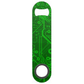 Groen gedrukte circuitbordpatroon speed flessenopener (Achterkant)