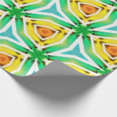 Groen geel Abstract inpakpapier (Hoek)