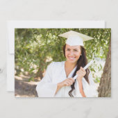 Groen Geel Afstuderen Foto Modern Vet Afstuderen Aankondiging (Achterkant)