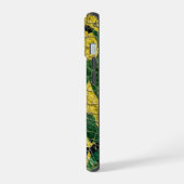 Groen Geel Alligator Krokodil Draak Leer iPhone 15 Case (Linkerkant)