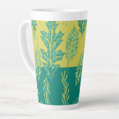 Groen & geel blad latte mok (Linkerhoek)