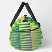 Groen Geel Blauw Gestreepte Patroon Groot Plunjezak (Rechts)