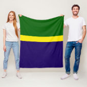 Groen Geel Blauw Kleur Block Style Design Fleece Deken