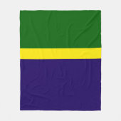 Groen Geel Blauw Kleur Block Style Design Fleece Deken (Voorkant)