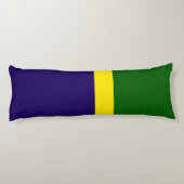 Groen Geel Blauw Kleur Block Style Design Lichaamskussen (Achterkant)