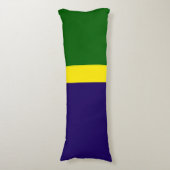 Groen Geel Blauw Kleur Block Style Design Lichaamskussen (Voorkant Verticaal)
