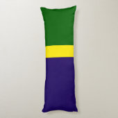 Groen Geel Blauw Kleur Block Style Design Lichaamskussen (Achterkant (Verticaal))
