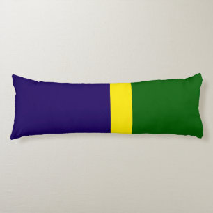 Groen Geel Blauw Kleur Block Style Design Lichaamskussen
