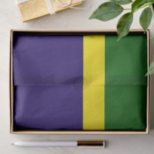 Groen Geel Blauw Kleur Block Style Design Tissuepapier