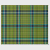 Groen Geel Blauw Tartan Plaid Cadeaupapier (Vlak)