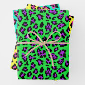 Groen Geel Blauwgroen Luipaard Inpakpapier Vel (In situ)