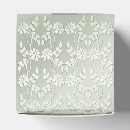 Groen Geel Bloemen Favor Box Bedankdoosjes (Bovenkant)