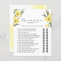 Groen Geel Bloemen Mama of Pappa Game