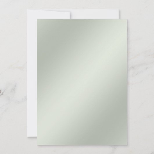 Groen Geel Bloemen Verloving Uitnodiging (Achterkant)