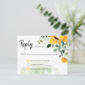 Groen Geel Bloemveld Bloemen Antwoord (Staand voorkant)