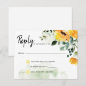 Groen Geel Bloemveld Bloemen Antwoord (Voorkant / Achterkant)