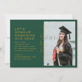 GROEN GEEL BLOKKEERT MULTI Photo AFSTUDEERDER Aankondiging (Achterkant)